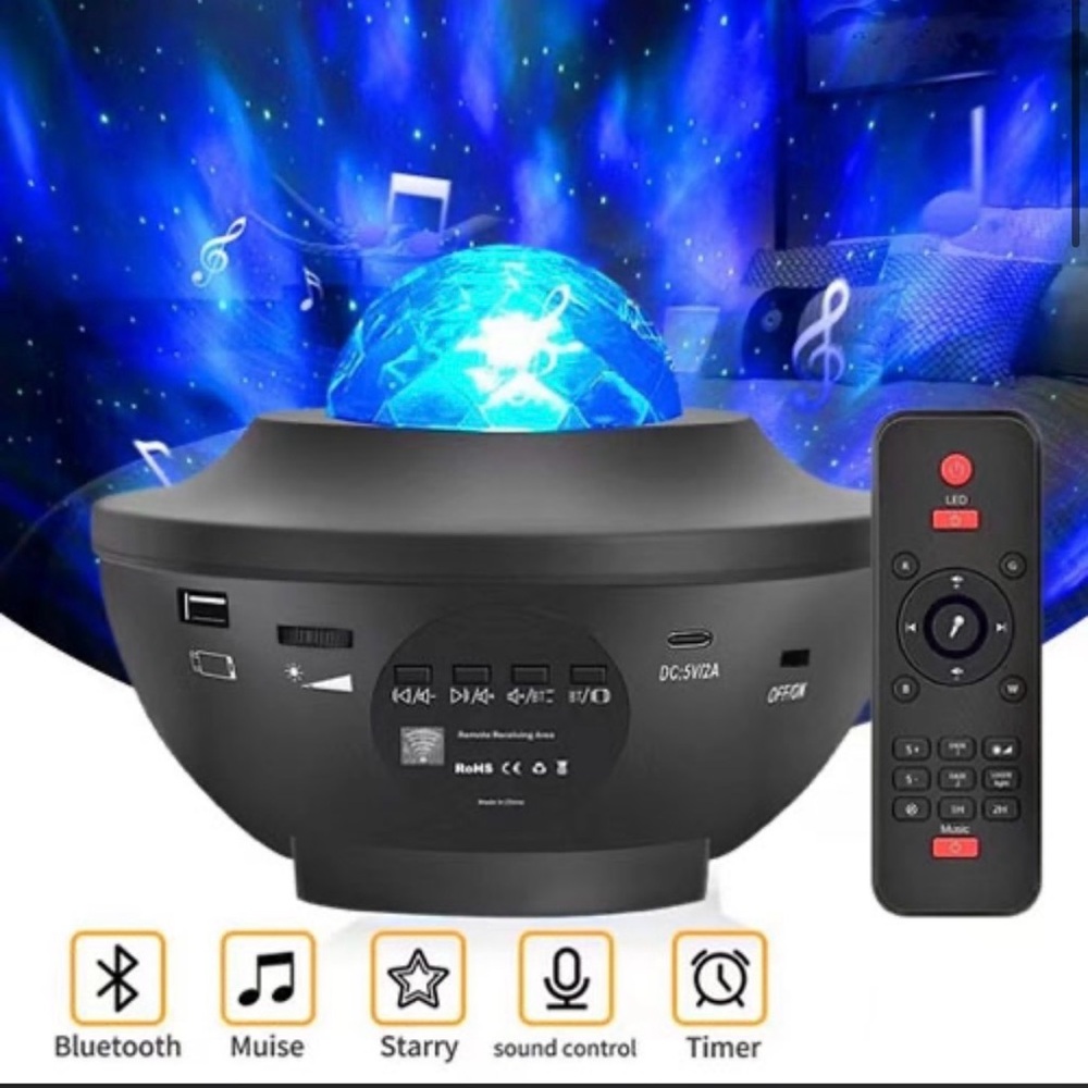 Black LED Bluetooth Speaker
